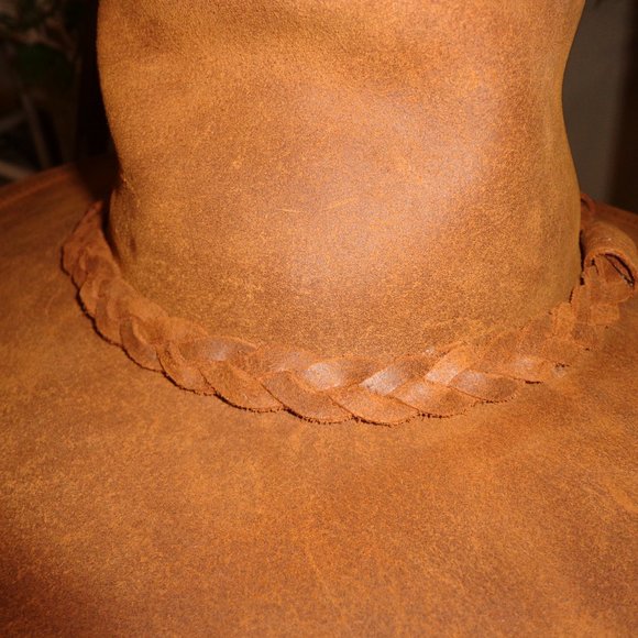 FIRM New Minnetonka Outback Distressed Leather Hat S Brown main image 8